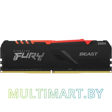Оперативная память Kingston FURY Beast RGB 16GB DDR4 PC4-24000 (KF430C16BBA/16)